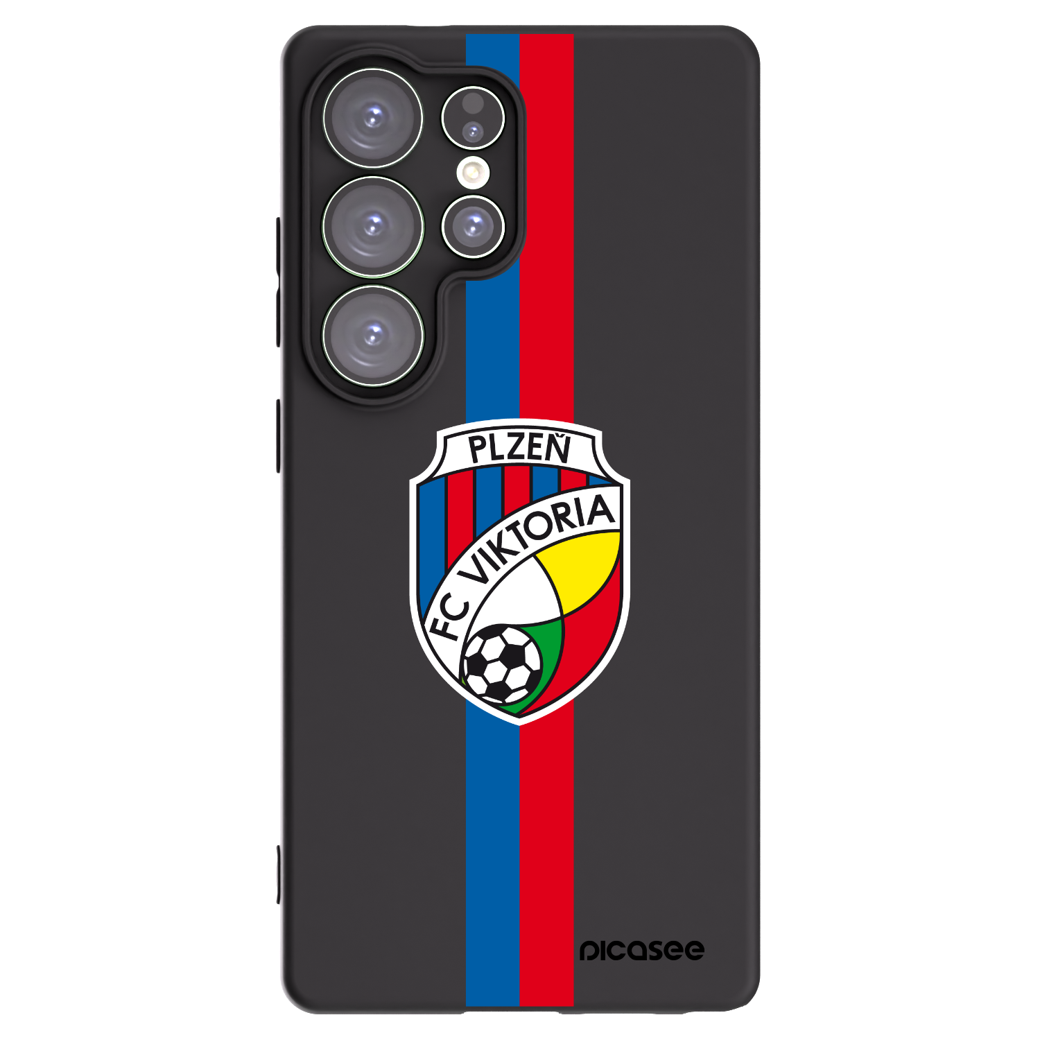 Picasee silikonový černý obal pro Samsung Galaxy S25 Ultra 5G - FC Viktoria Plzeň H