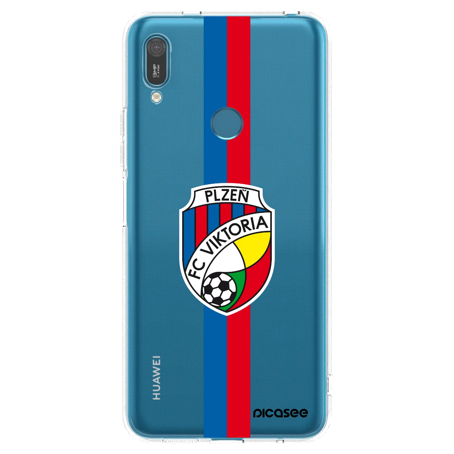 Picasee silikonový průhledný obal pro Huawei Y7 2019 - FC Viktoria Plzeň H