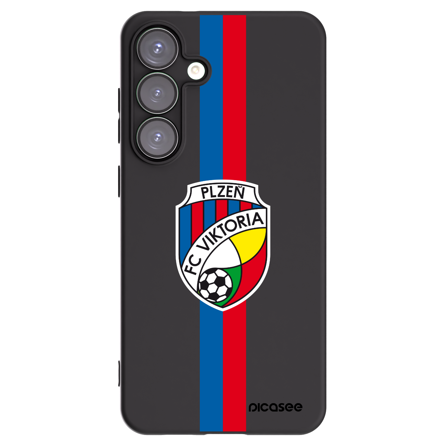 Picasee silikonový černý obal pro Samsung Galaxy S25+ 5G - FC Viktoria Plzeň H