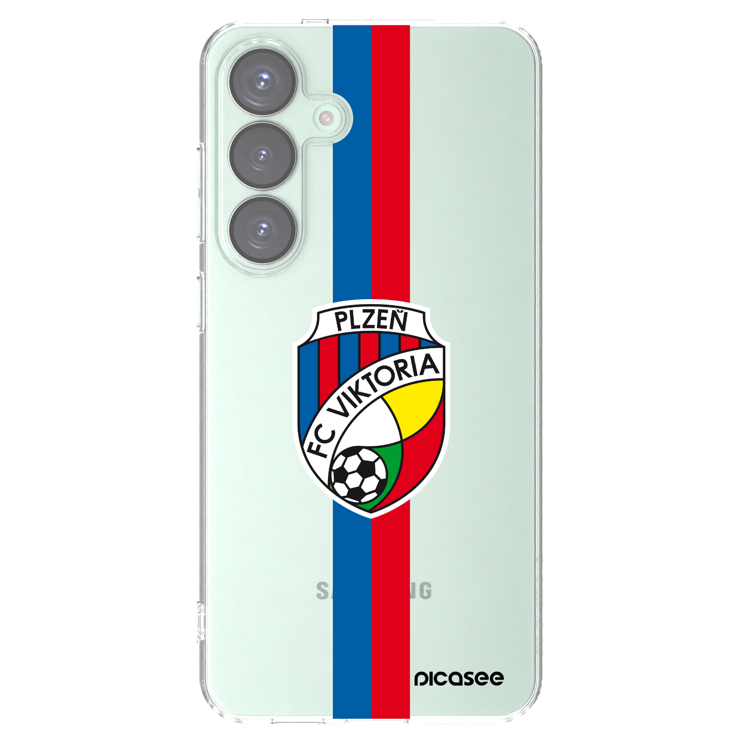 Picasee silikonový průhledný obal pro Samsung Galaxy S25+ 5G - FC Viktoria Plzeň H