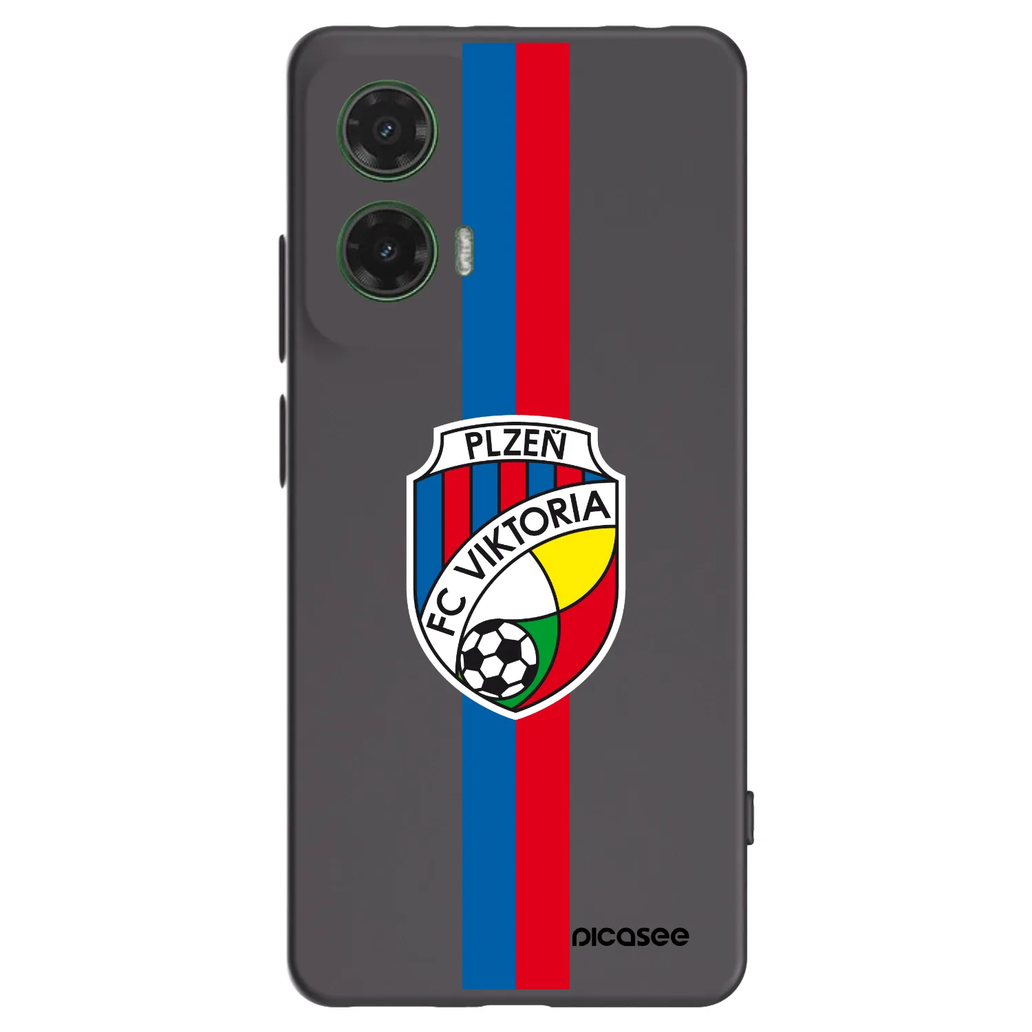 Picasee silikonový černý obal pro Motorola Moto G35 5G - FC Viktoria Plzeň H