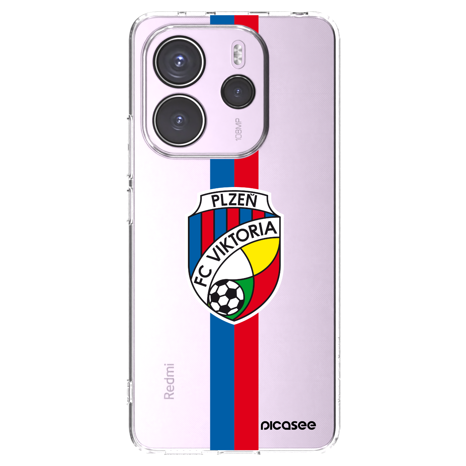 Picasee silikonový průhledný obal pro Xiaomi Redmi Note 14 4G - FC Viktoria Plzeň H