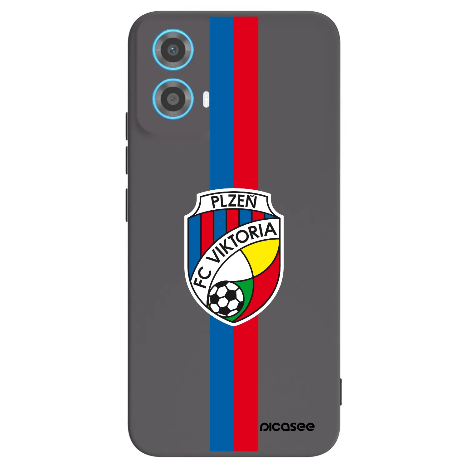 Picasee silikonový černý obal pro Motorola Moto G34 5G - FC Viktoria Plzeň H
