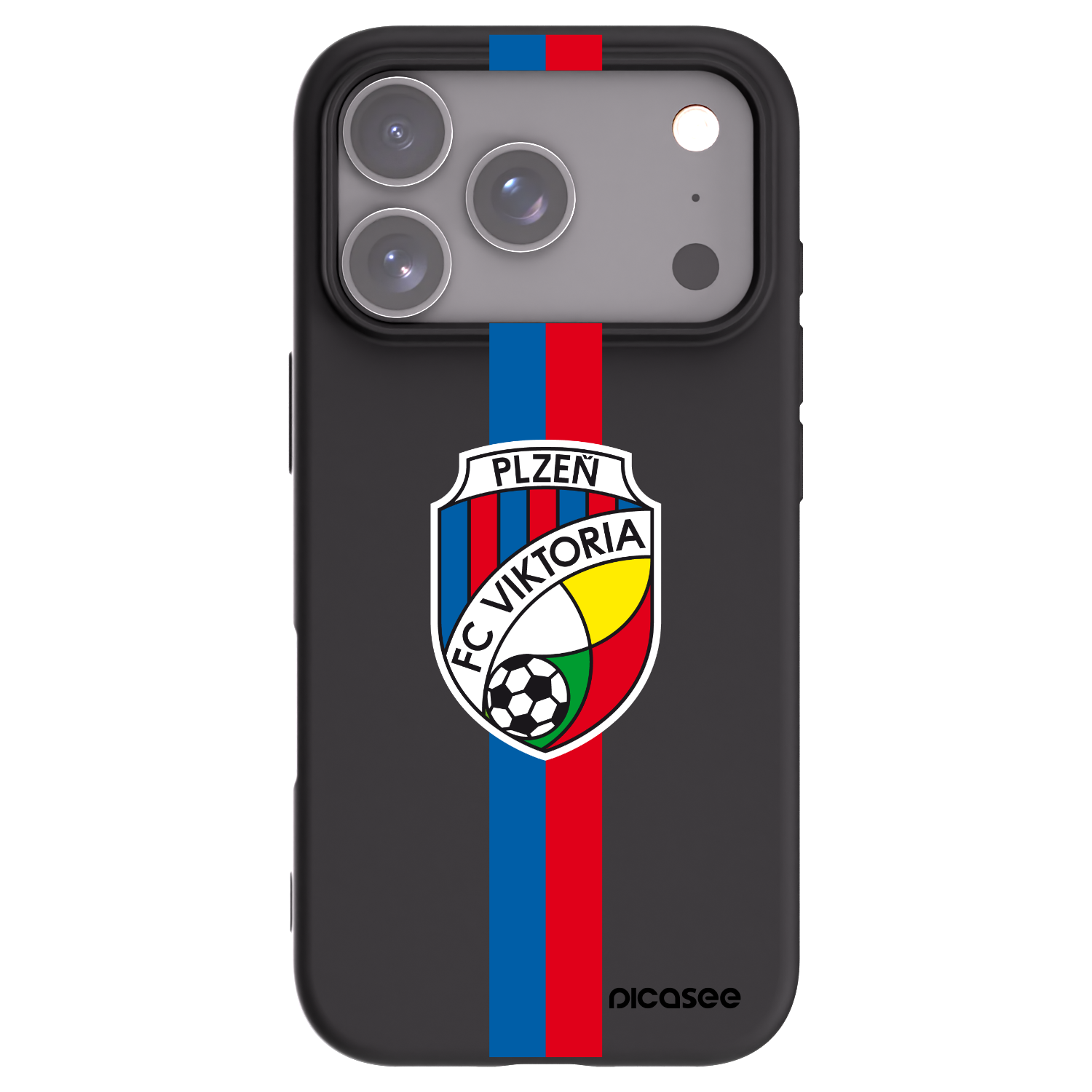 Picasee silikonový černý obal pro Apple iPhone 17 Pro - FC Viktoria Plzeň H