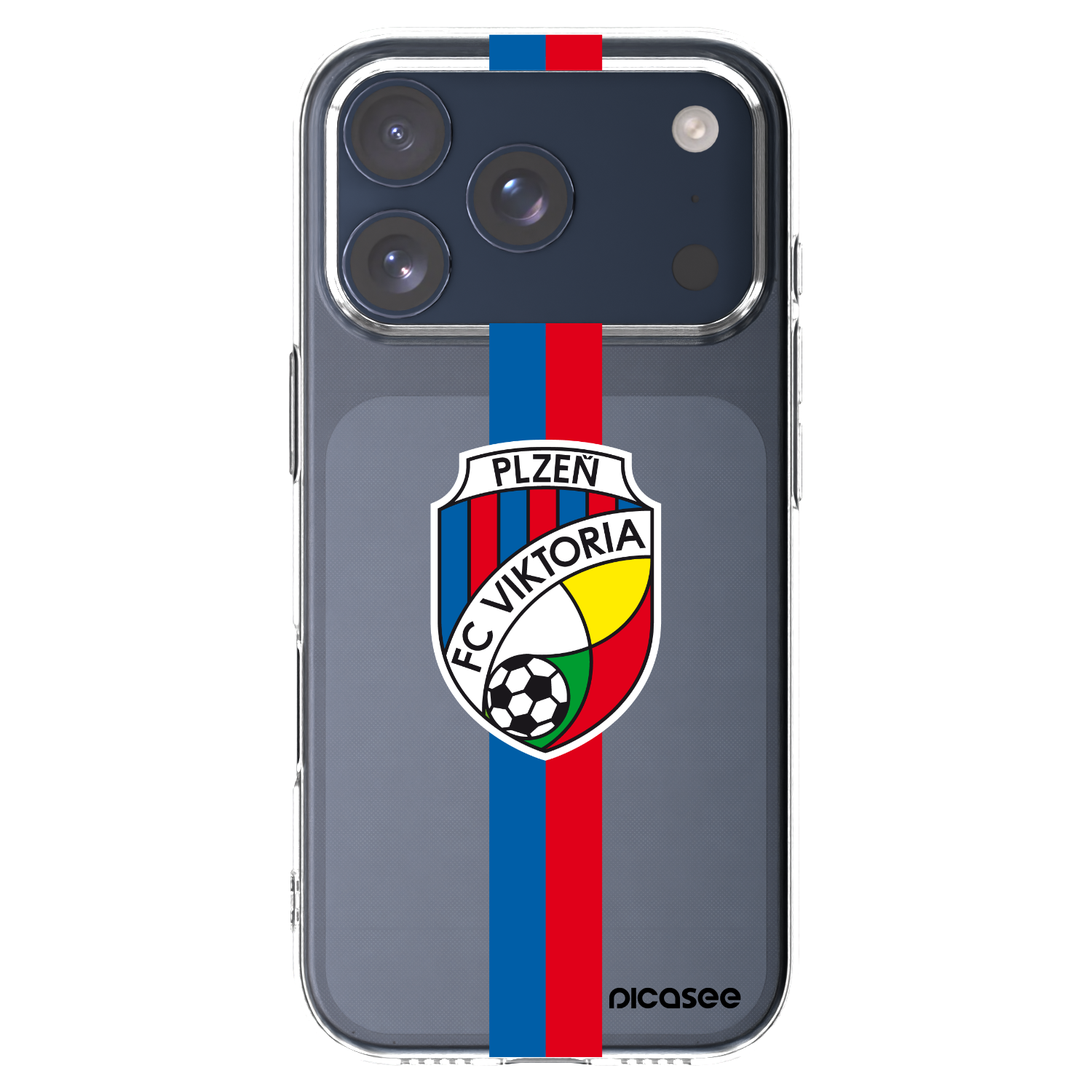 Picasee silikonový průhledný obal pro Apple iPhone 17 Pro - FC Viktoria Plzeň H