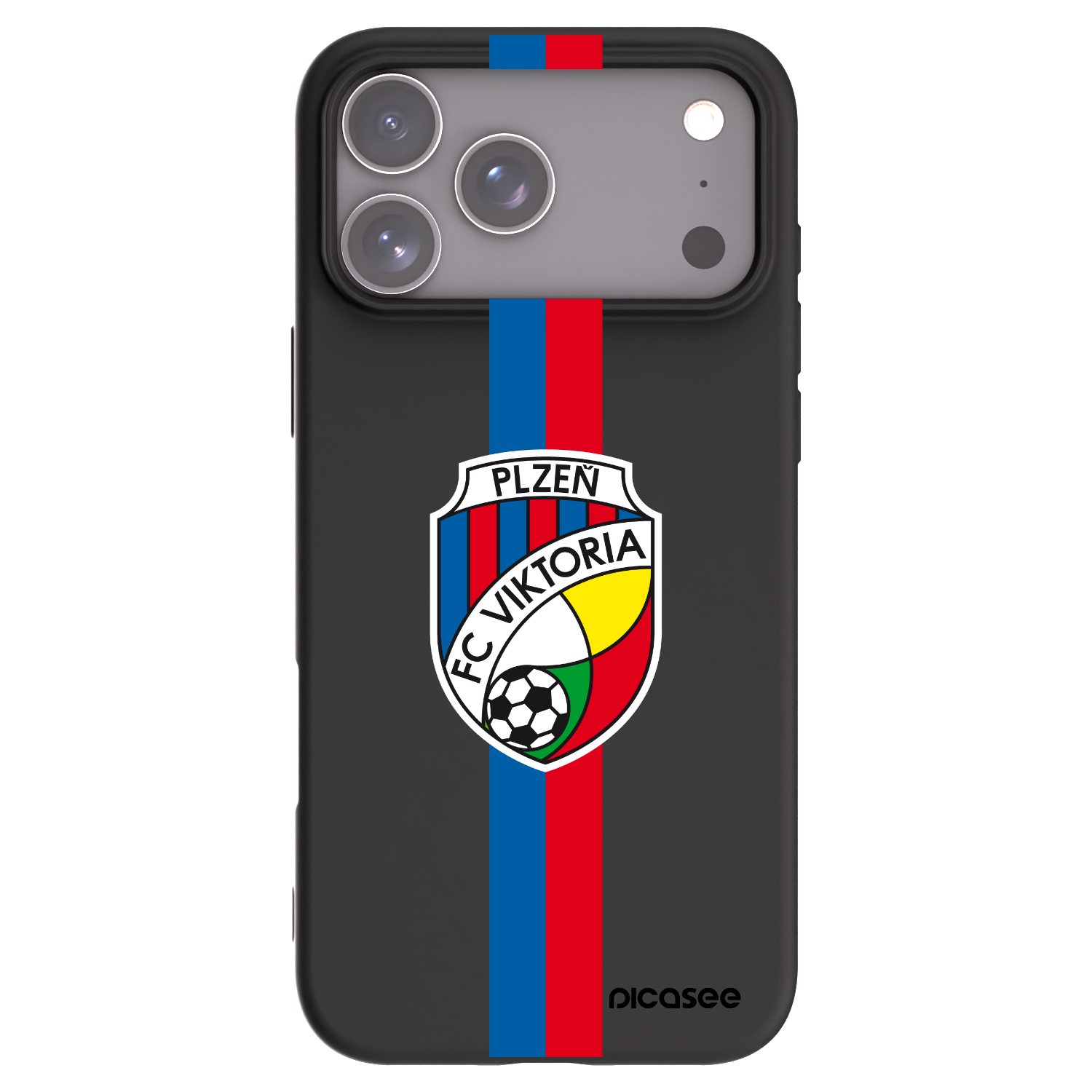 Picasee silikonový černý obal pro Apple iPhone 17 Pro Max - FC Viktoria Plzeň H