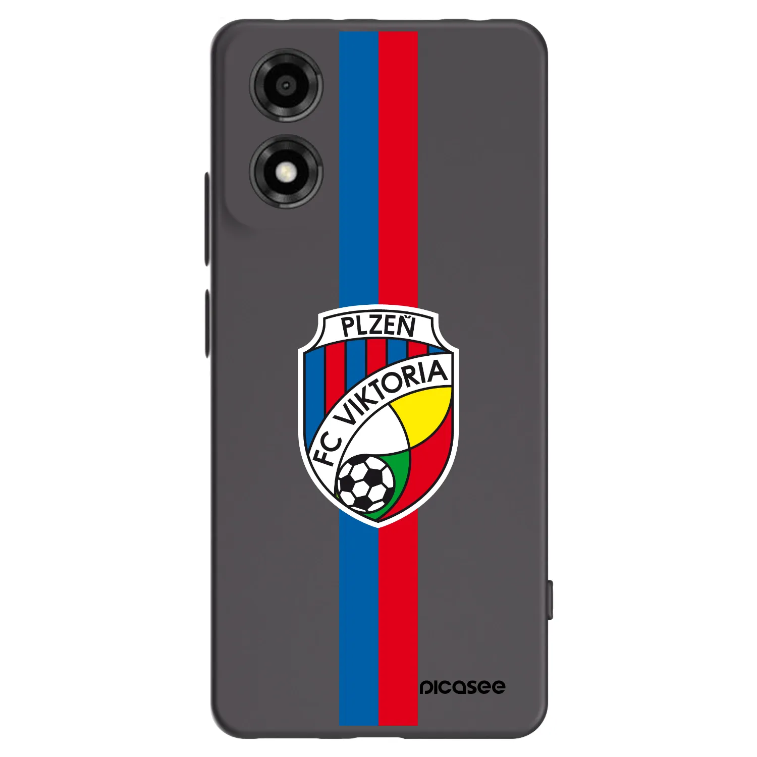 Picasee silikonový černý obal pro Motorola Moto E14 - FC Viktoria Plzeň H
