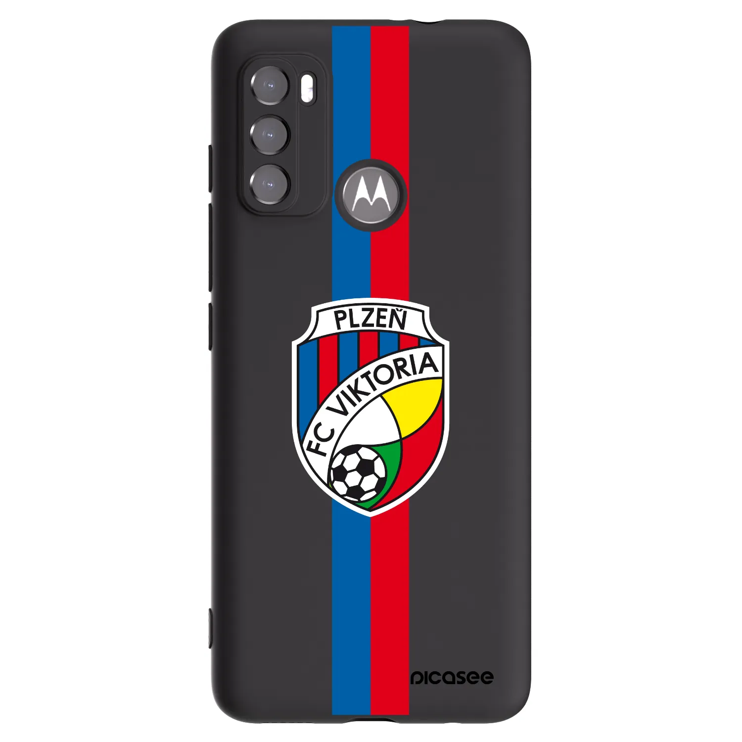 Picasee silikonový černý obal pro Motorola Edge 60 5G - FC Viktoria Plzeň H