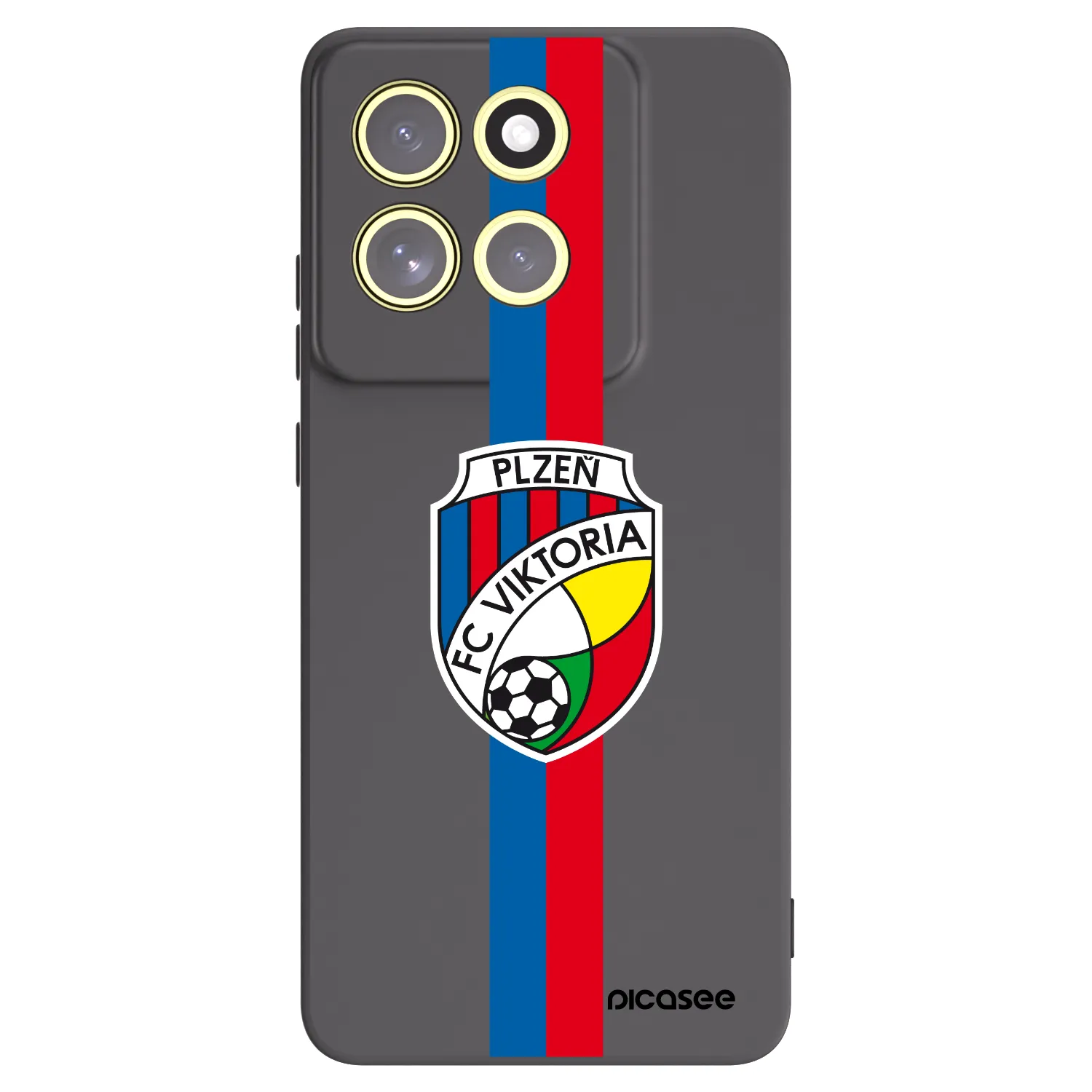 Picasee silikonový černý obal pro Motorola Moto G86 5G - FC Viktoria Plzeň H
