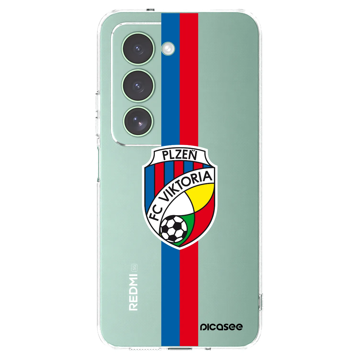 Picasee silikonový průhledný obal pro Xiaomi Redmi 15 5G - FC Viktoria Plzeň H