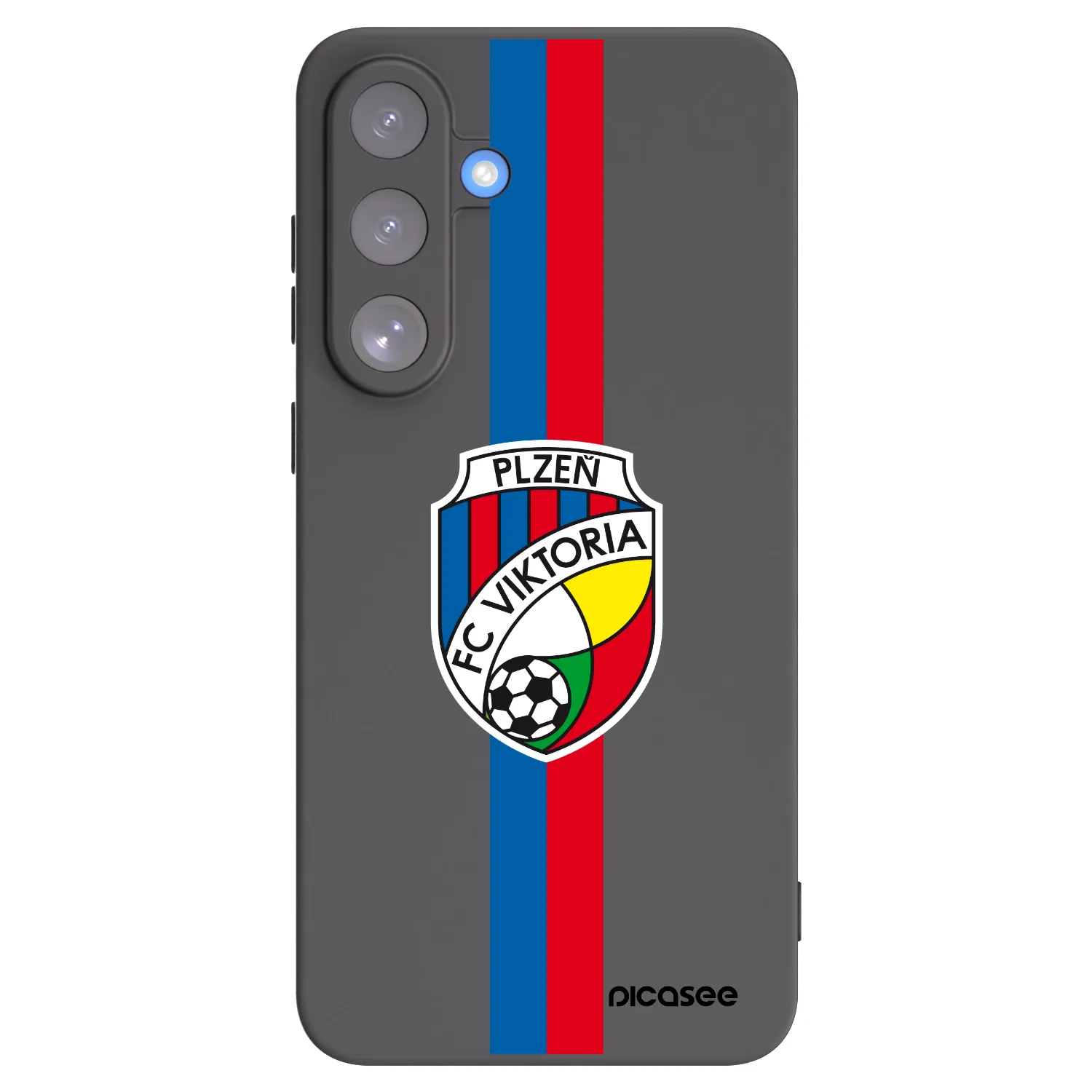 Picasee silikonový černý obal pro Samsung Galaxy S25 FE 5G - FC Viktoria Plzeň H