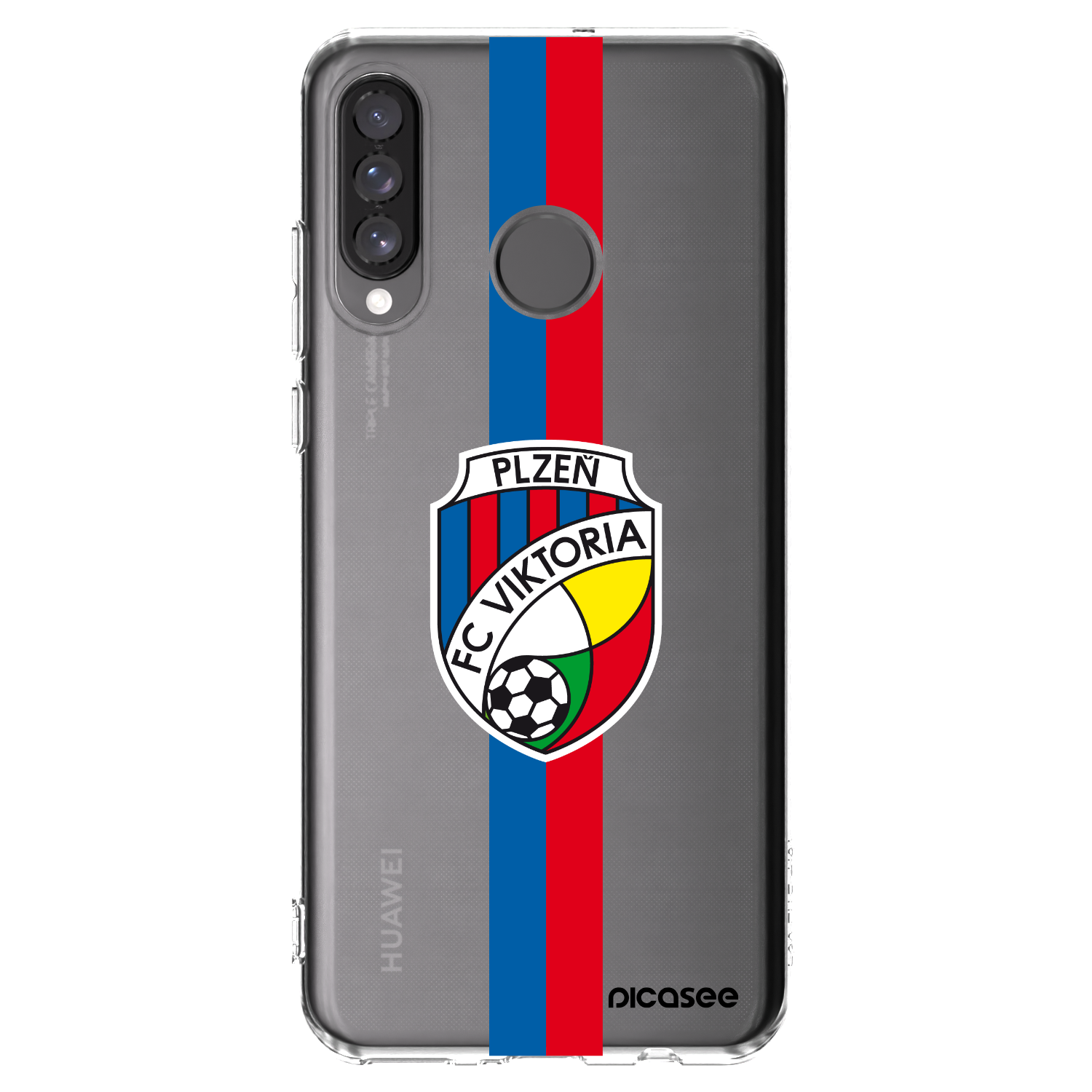 Picasee silikonový průhledný obal pro Huawei P30 Lite - FC Viktoria Plzeň H