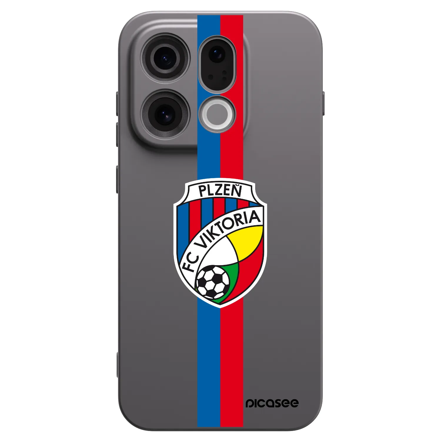 Picasee silikonový černý obal pro OPPO Find X9 - FC Viktoria Plzeň H