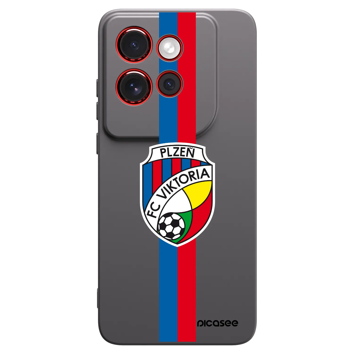 Picasee silikonový černý obal pro Motorola Edge 60 Neo 5G - FC Viktoria Plzeň H