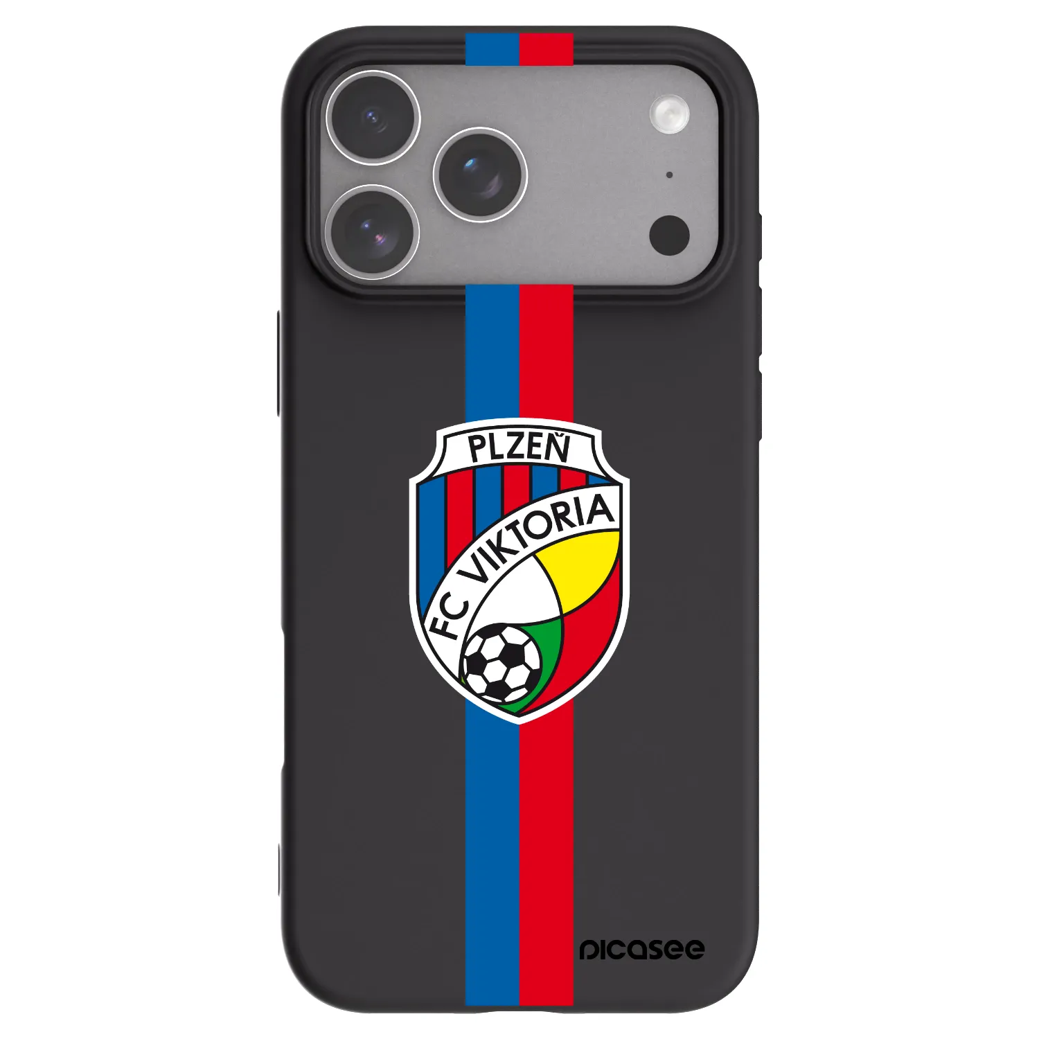 Picasee silikonový černý obal pro Apple iPhone 18 Pro Max - FC Viktoria Plzeň H