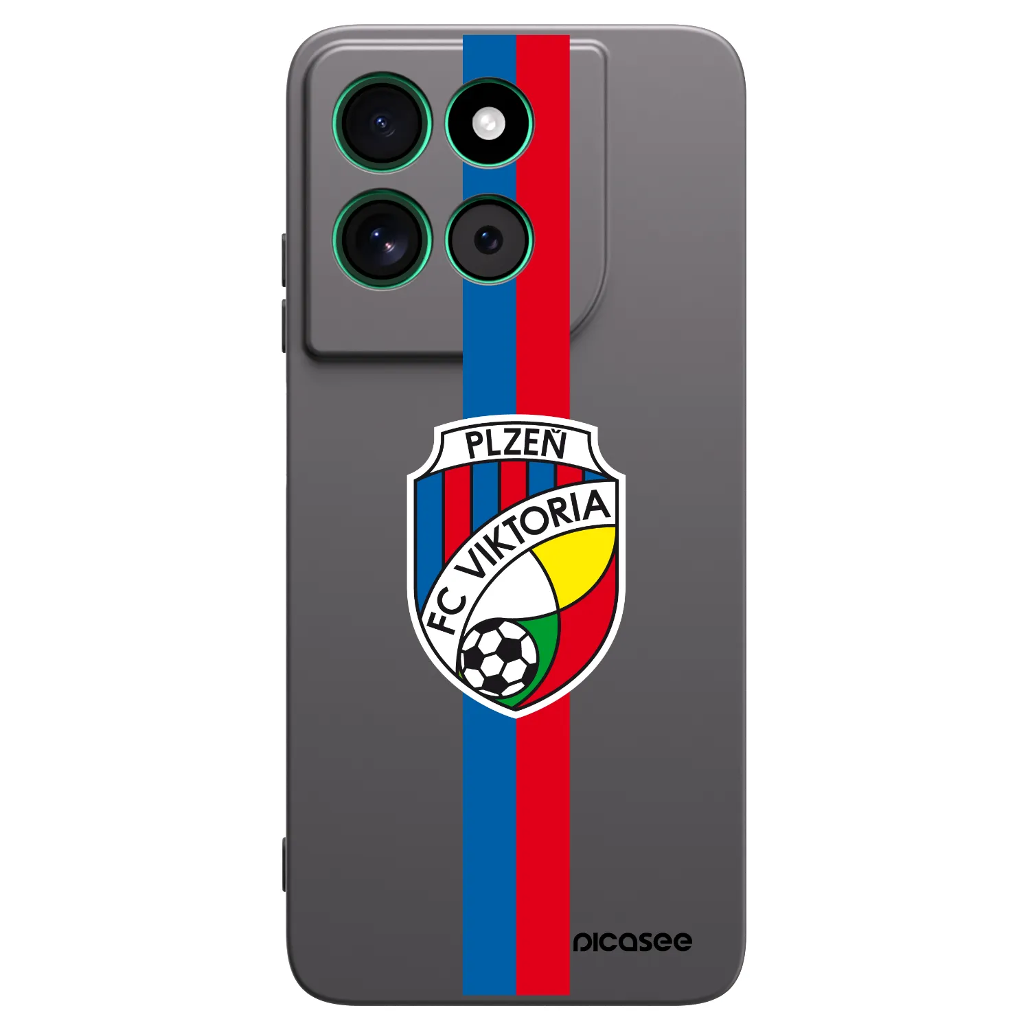 Picasee silikonový černý obal pro Motorola Moto G57 Power - FC Viktoria Plzeň H