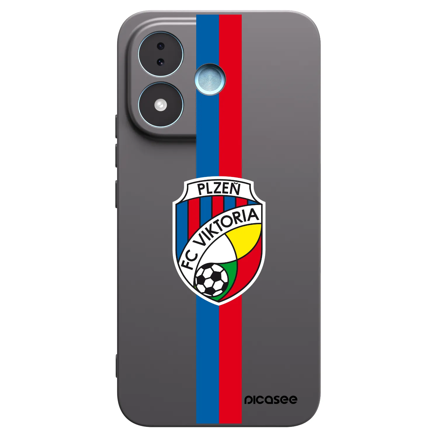 Picasee silikonový černý obal pro Xiaomi Redmi Note 17 5G - FC Viktoria Plzeň H