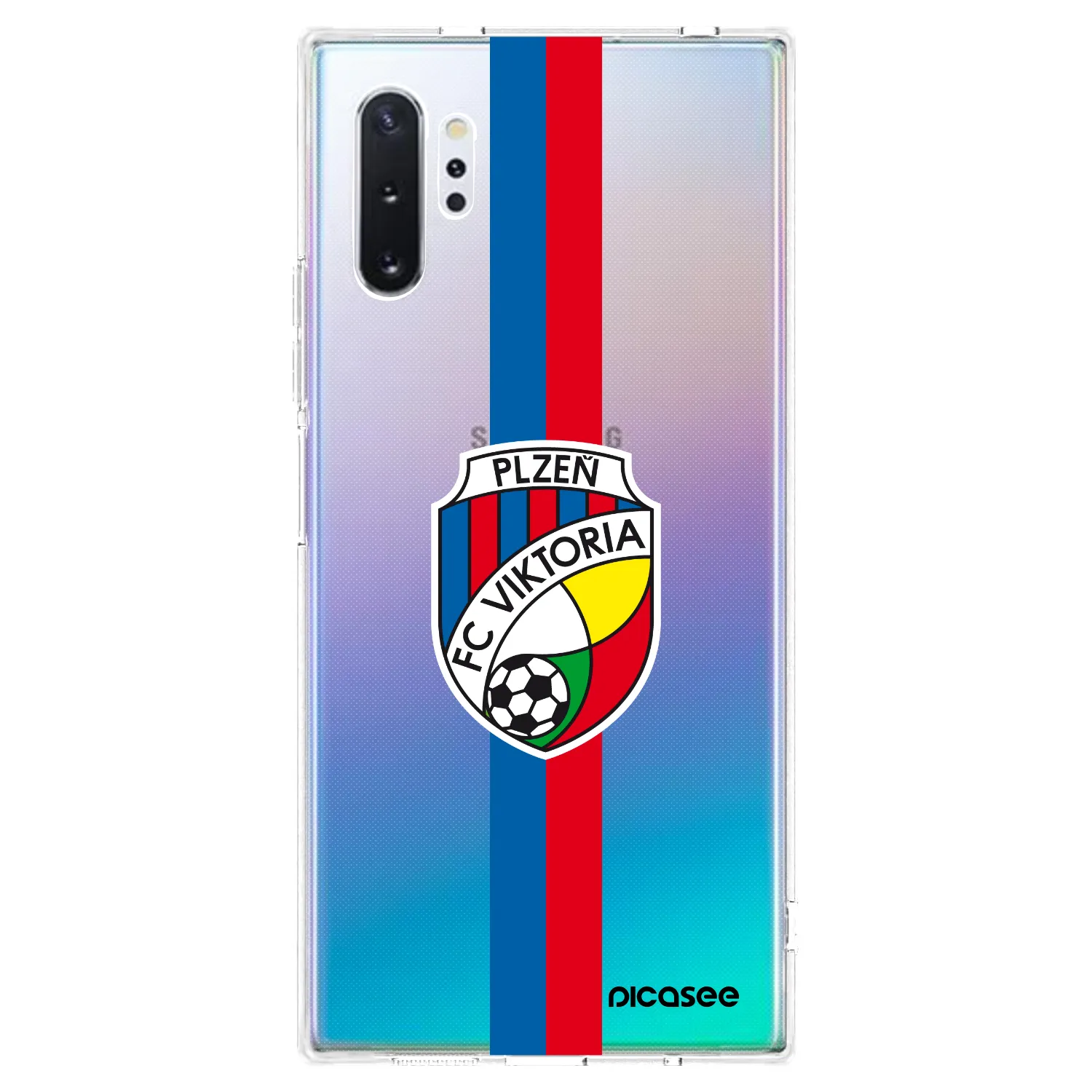 Picasee silikonový průhledný obal pro Samsung Galaxy Note 10+ N975F - FC Viktoria Plzeň H
