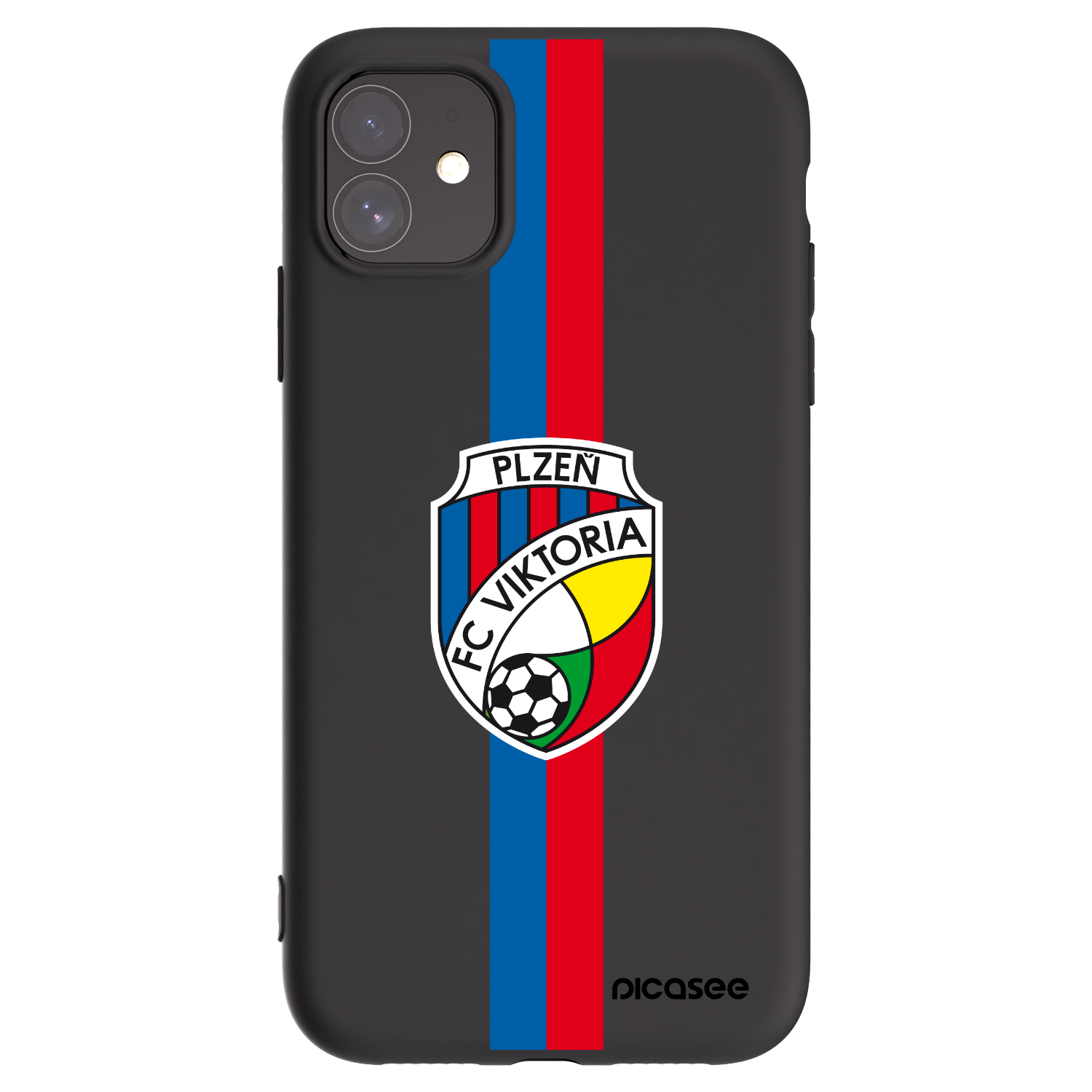 Picasee silikonový černý obal pro Apple iPhone 11 - FC Viktoria Plzeň H
