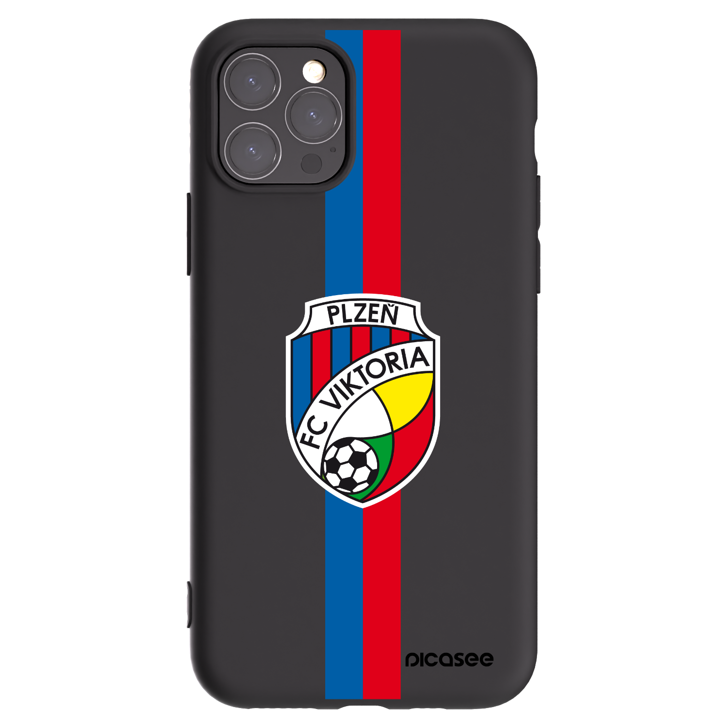 Picasee silikonový černý obal pro Apple iPhone 11 Pro - FC Viktoria Plzeň H