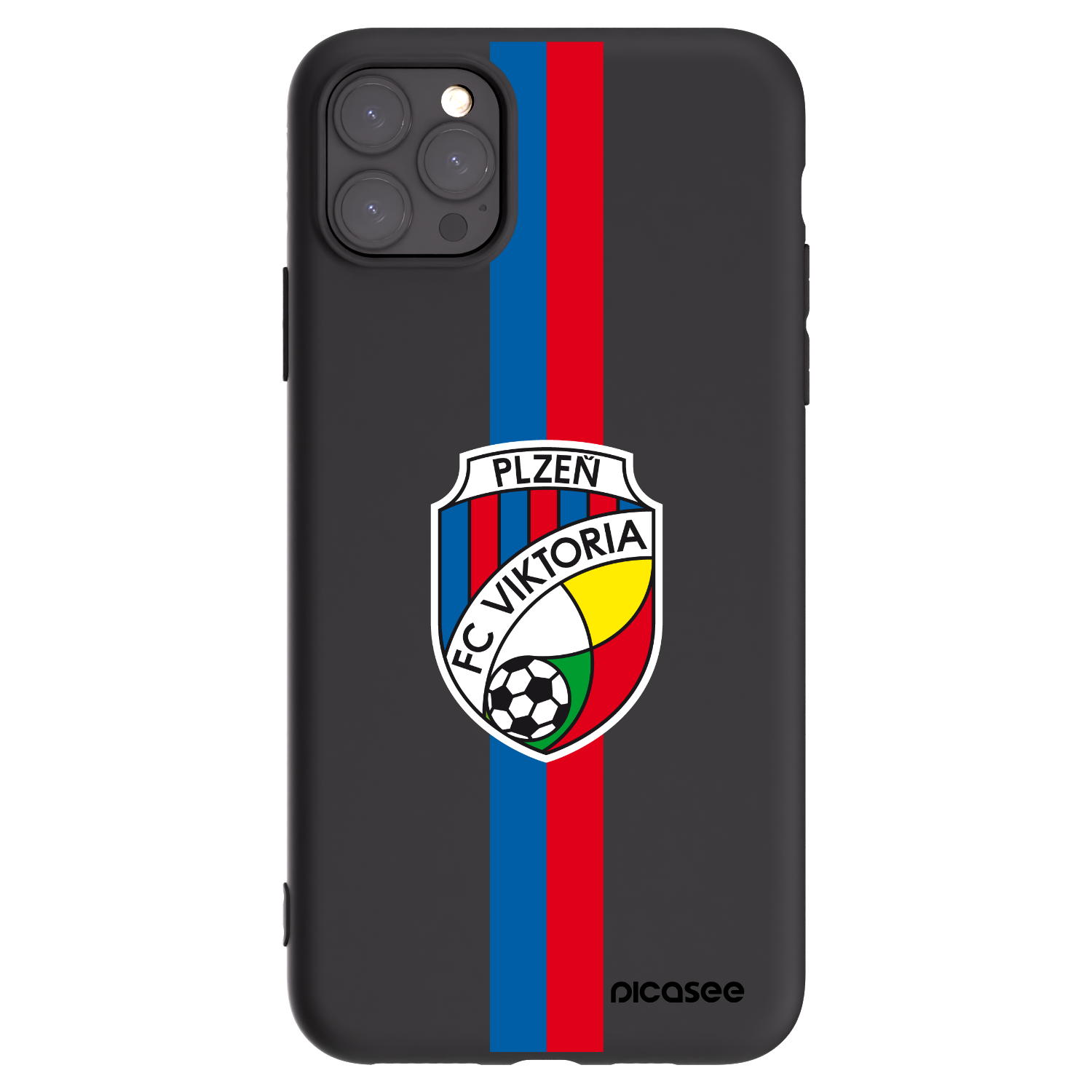 Picasee silikonový černý obal pro Apple iPhone 11 Pro Max - FC Viktoria Plzeň H