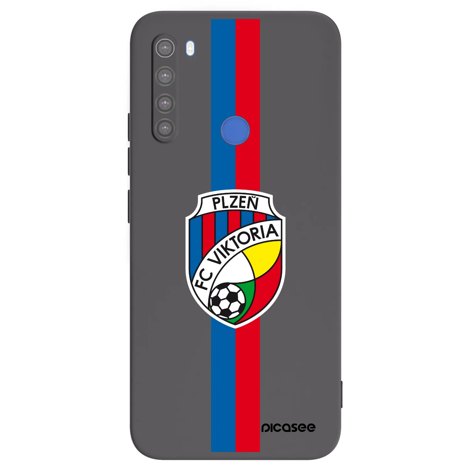 Picasee silikonový černý obal pro Xiaomi Redmi Note 8T - FC Viktoria Plzeň H