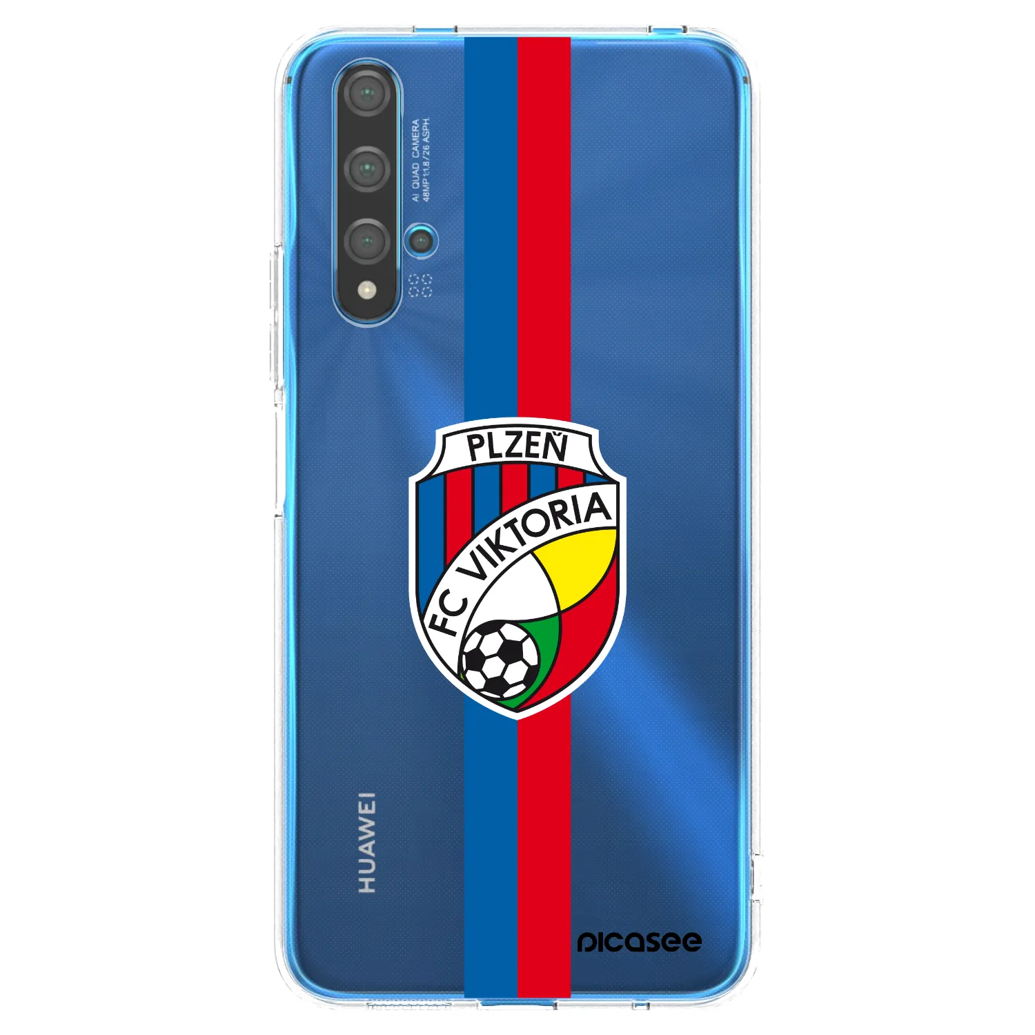 Picasee silikonový průhledný obal pro Huawei Nova 5T - FC Viktoria Plzeň H