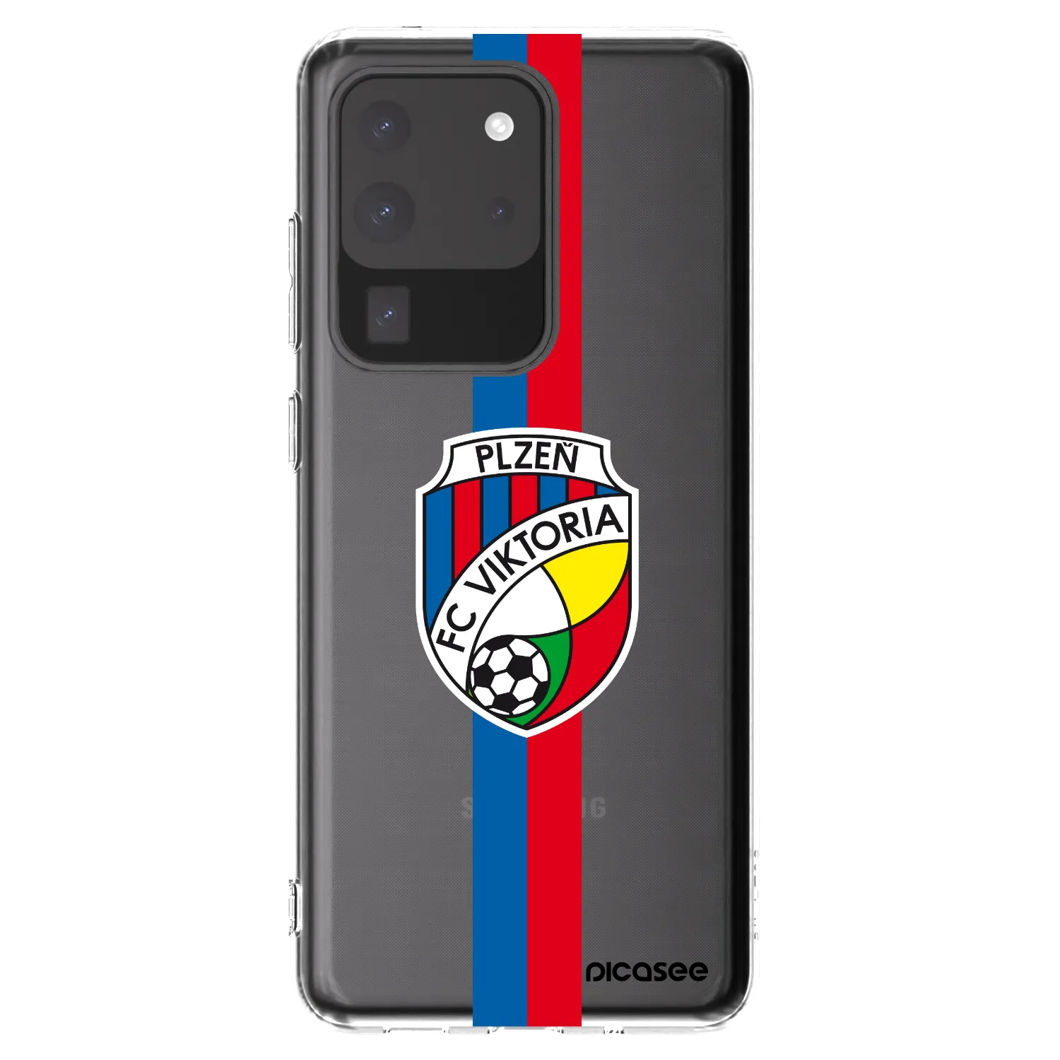 Picasee silikonový průhledný obal pro Samsung Galaxy S20 Ultra 5G G988F - FC Viktoria Plzeň H