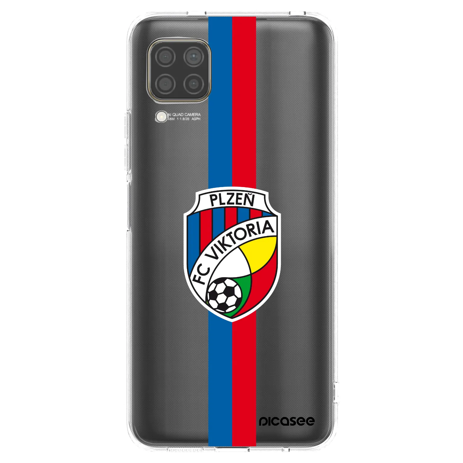 Picasee silikonový průhledný obal pro Huawei P40 Lite - FC Viktoria Plzeň H