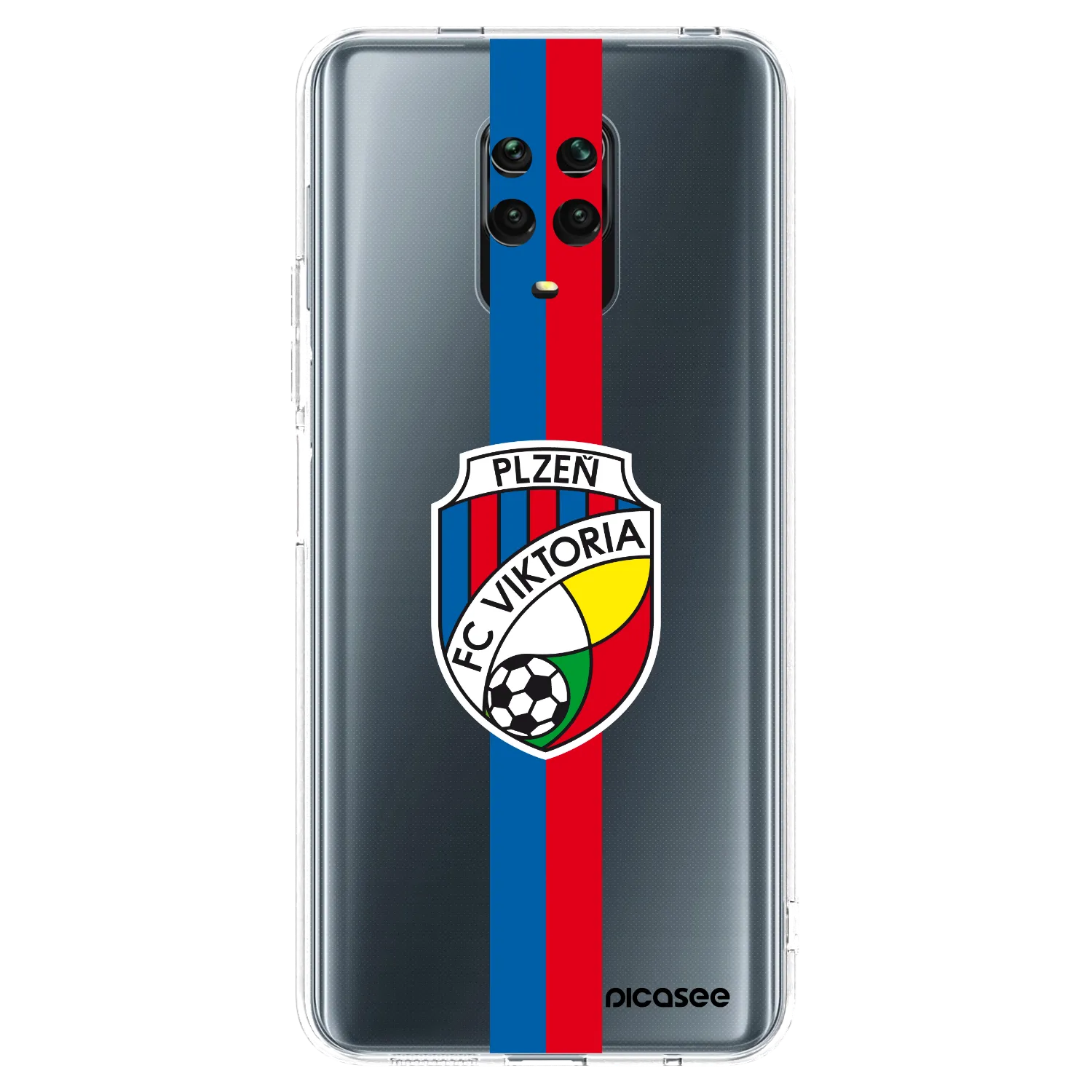 Picasee silikonový průhledný obal pro Xiaomi Redmi Note 9 Pro - FC Viktoria Plzeň H