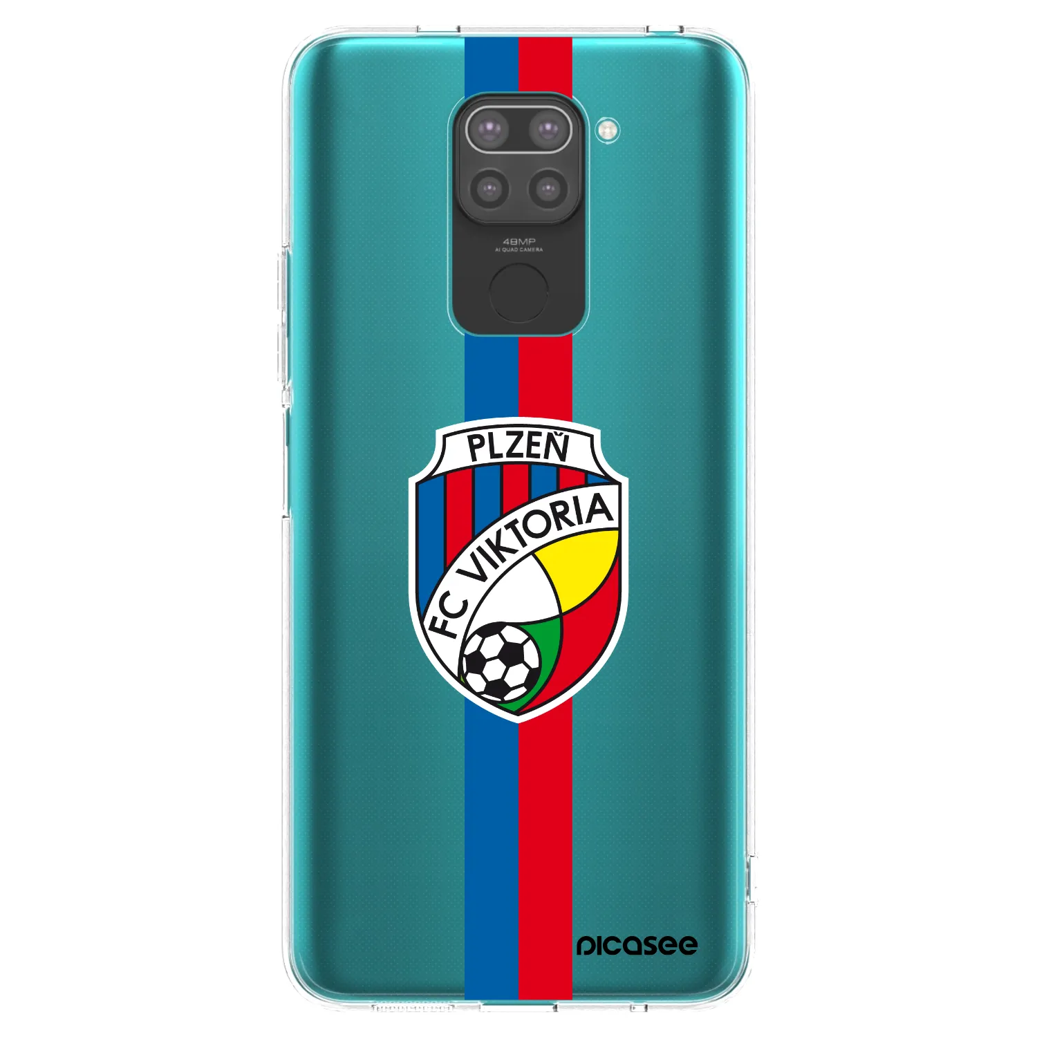 Picasee silikonový černý obal pro Xiaomi Redmi Note 9 - FC Viktoria Plzeň H