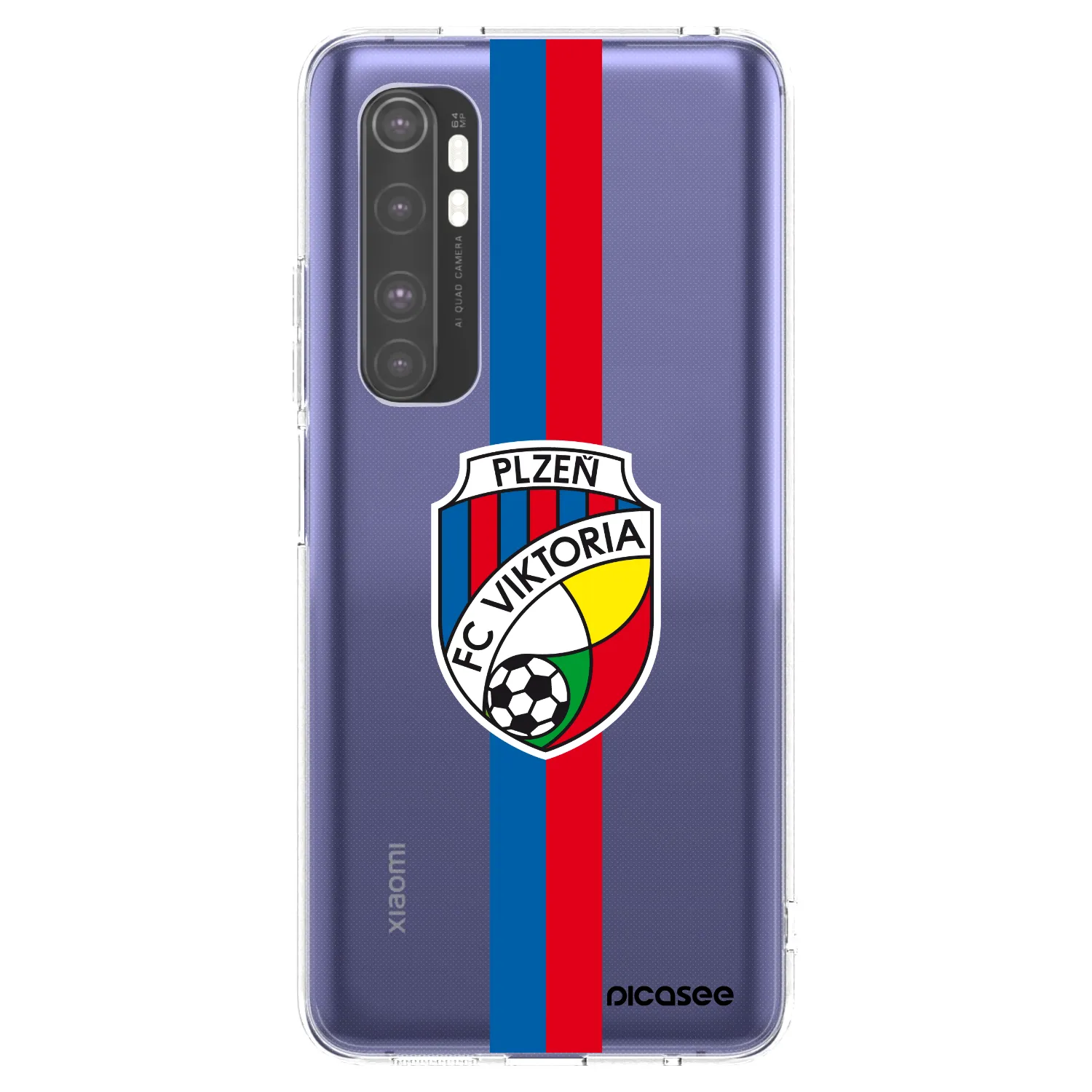 Picasee silikonový průhledný obal pro Xiaomi Mi Note 10 Lite - FC Viktoria Plzeň H