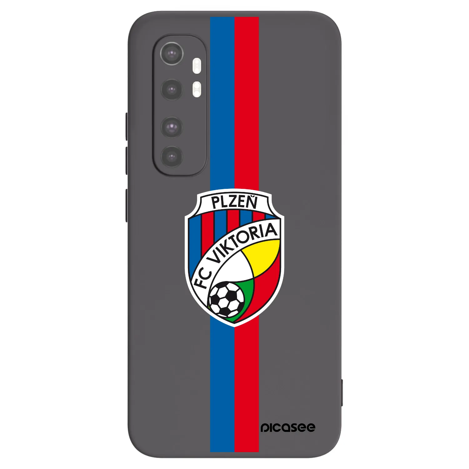 Picasee silikonový černý obal pro Xiaomi Mi Note 10 Lite - FC Viktoria Plzeň H