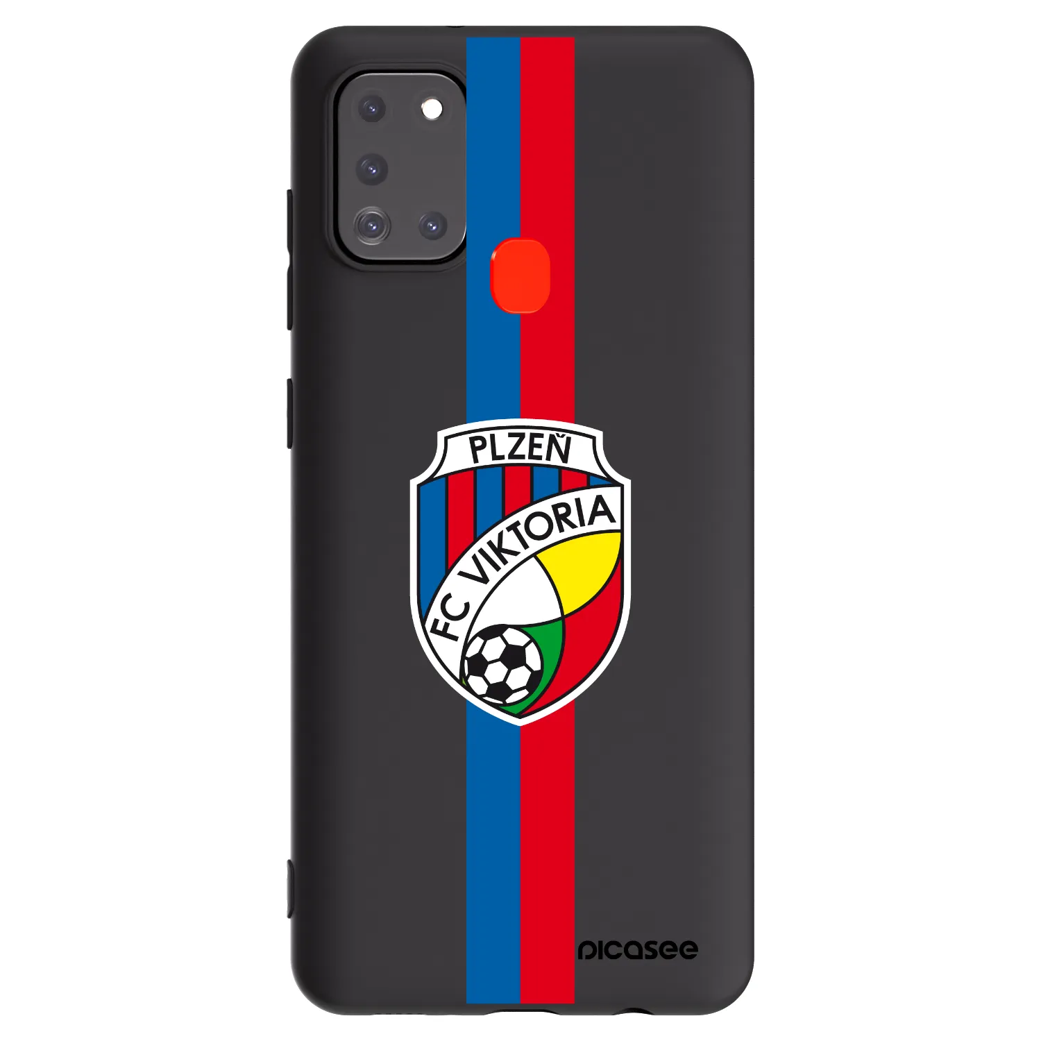 Picasee silikonový černý obal pro Samsung Galaxy A21s - FC Viktoria Plzeň H