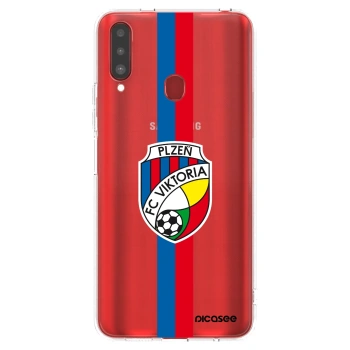 Picasee silikonový průhledný obal pro Samsung Galaxy A20s - FC Viktoria Plzeň H