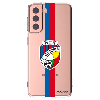 Picasee silikonový průhledný obal pro Samsung Galaxy S21 5G G991B - FC Viktoria Plzeň H
