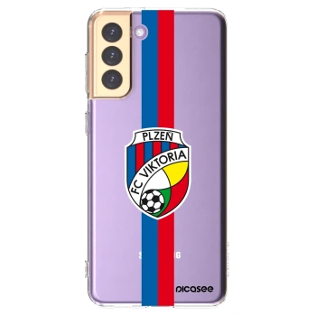 Picasee silikonový průhledný obal pro Samsung Galaxy S21+ 5G G996F - FC Viktoria Plzeň H