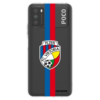 Picasee silikonový průhledný obal pro Xiaomi Poco M3 - FC Viktoria Plzeň H