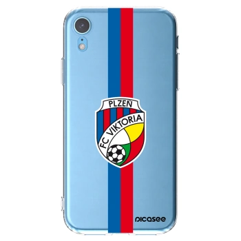 Picasee silikonový průhledný obal pro Apple iPhone XR - FC Viktoria Plzeň H