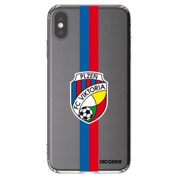 Picasee silikonový průhledný obal pro Apple iPhone XS Max - FC Viktoria Plzeň H