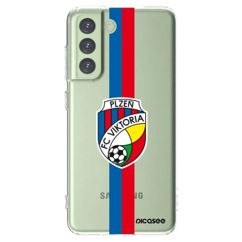 Picasee silikonový průhledný obal pro Samsung Galaxy S21 FE 5G - FC Viktoria Plzeň H