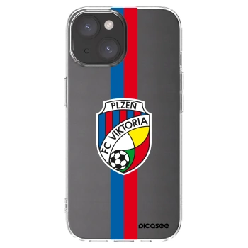Picasee silikonový průhledný obal pro Apple iPhone 15 - FC Viktoria Plzeň H