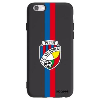 Picasee silikonový černý obal pro Apple iPhone 6/6S - FC Viktoria Plzeň H