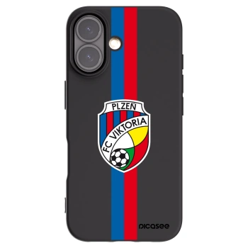Picasee silikonový černý obal pro Apple iPhone 16 - FC Viktoria Plzeň H