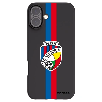 Picasee silikonový černý obal pro Apple iPhone 16 Plus - FC Viktoria Plzeň H