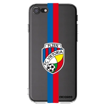 Picasee silikonový průhledný obal pro Apple iPhone 7 - FC Viktoria Plzeň H