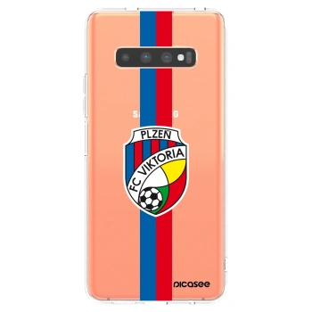 Picasee silikonový průhledný obal pro Samsung Galaxy S10 Plus G975 - FC Viktoria Plzeň H