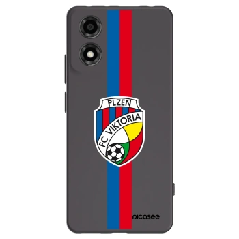 Picasee silikonový černý obal pro Motorola Moto E14 - FC Viktoria Plzeň H