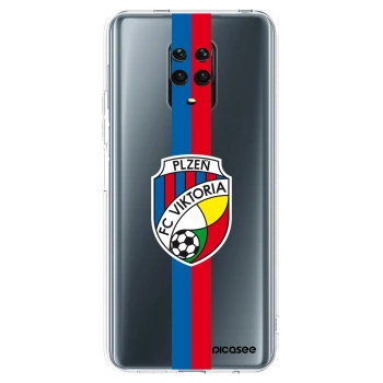 Picasee silikonový průhledný obal pro Xiaomi Redmi Note 9 Pro - FC Viktoria Plzeň H