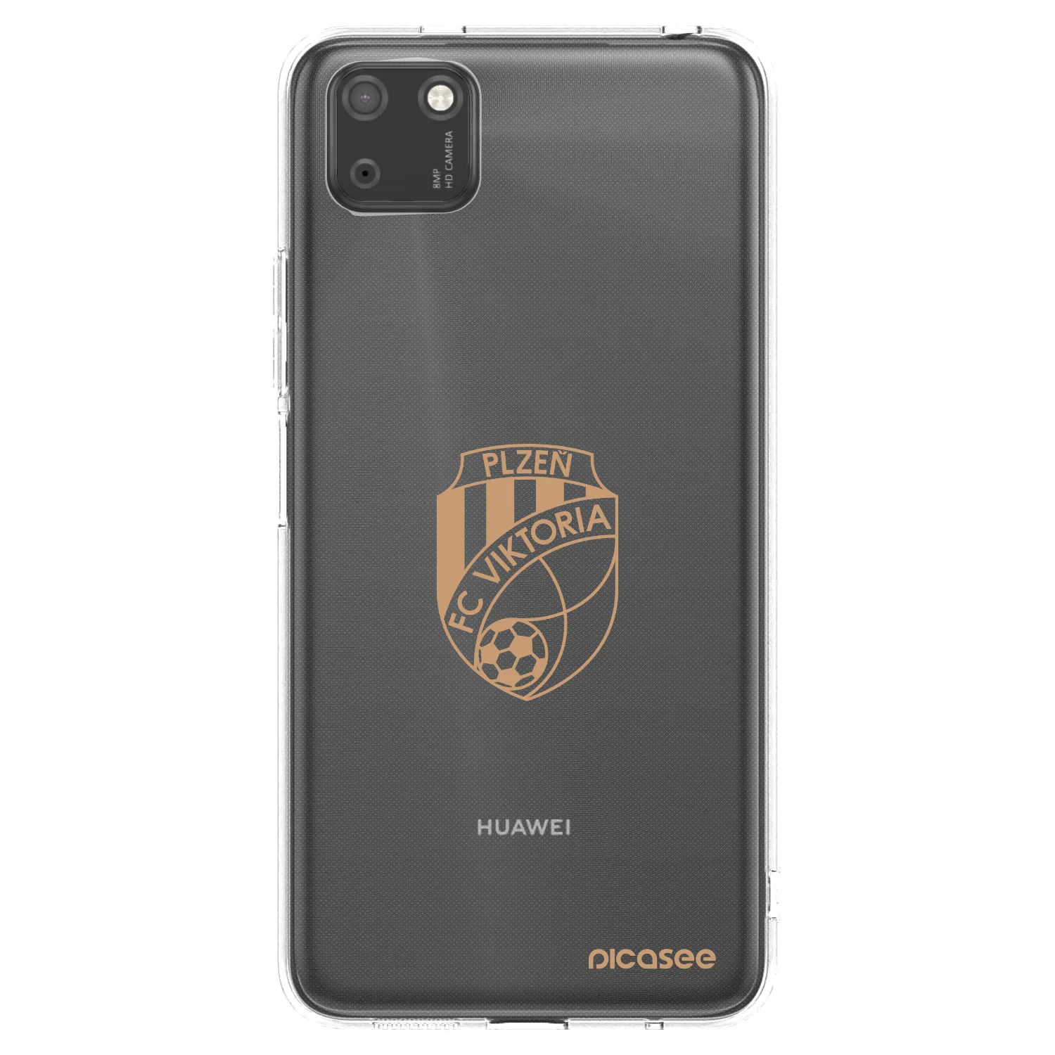 Picasee silikonový průhledný obal pro Huawei Y5P - FC Viktoria Plzeň I